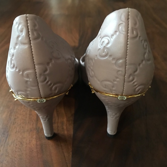 Rare Blush colored GUCCI Guccissima pumps size 6 - Picture 3 of 8